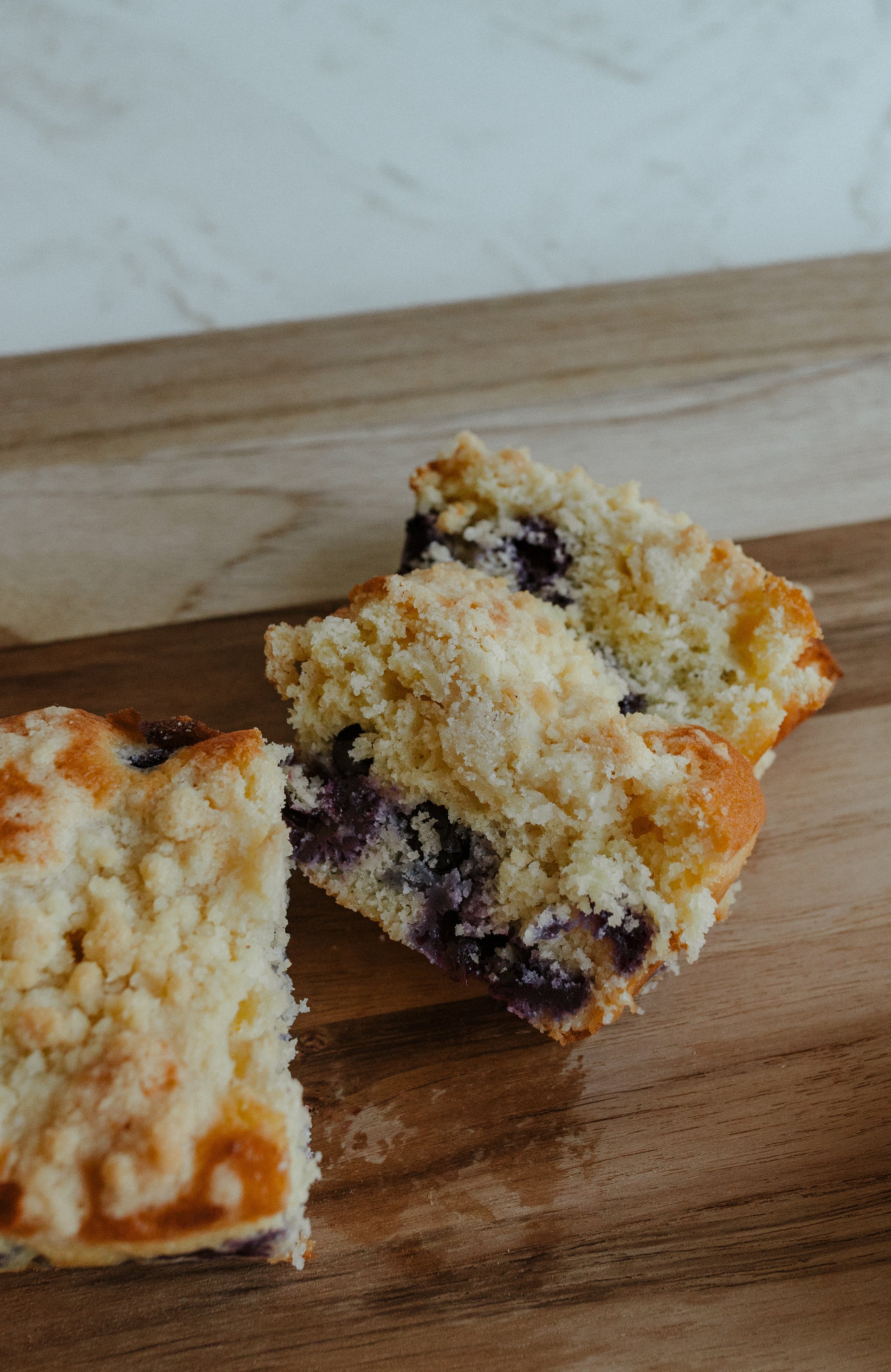 Blueberry Lemon Loaf with Crumb Topping