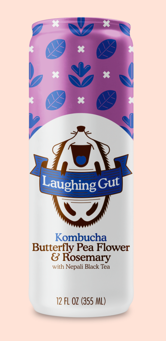 Butterfly Pea Flower & Rosemary Kombucha