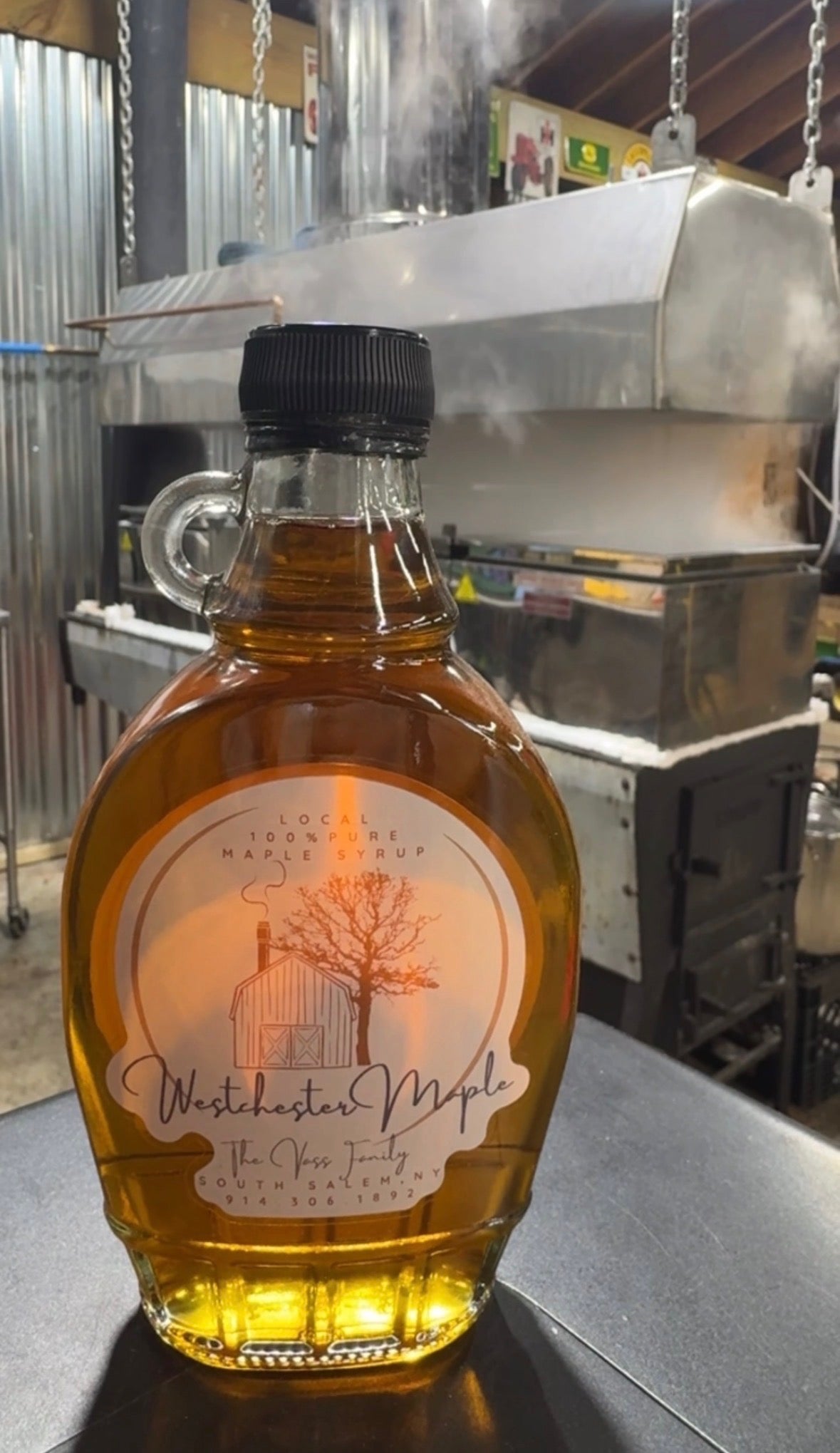 Glass Light Amber Maple Syrup