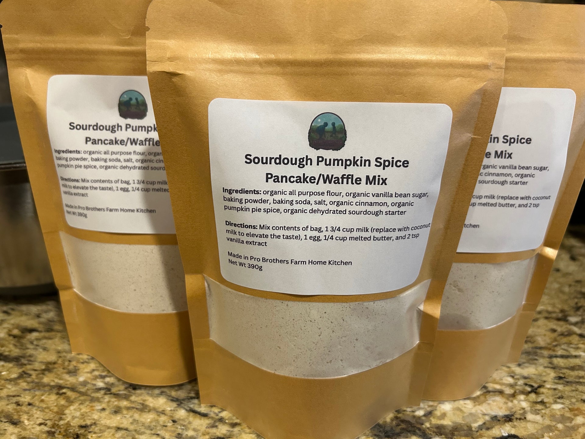 Pro Brothers Farm Sourdough Vanilla Bean Pancake/Waffle Mix - 382g